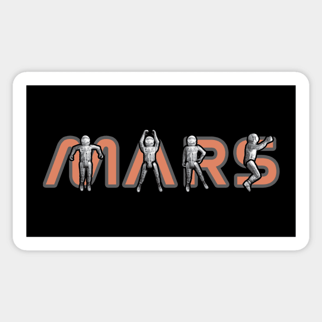 M-A-R-S Sticker by photon_illustration